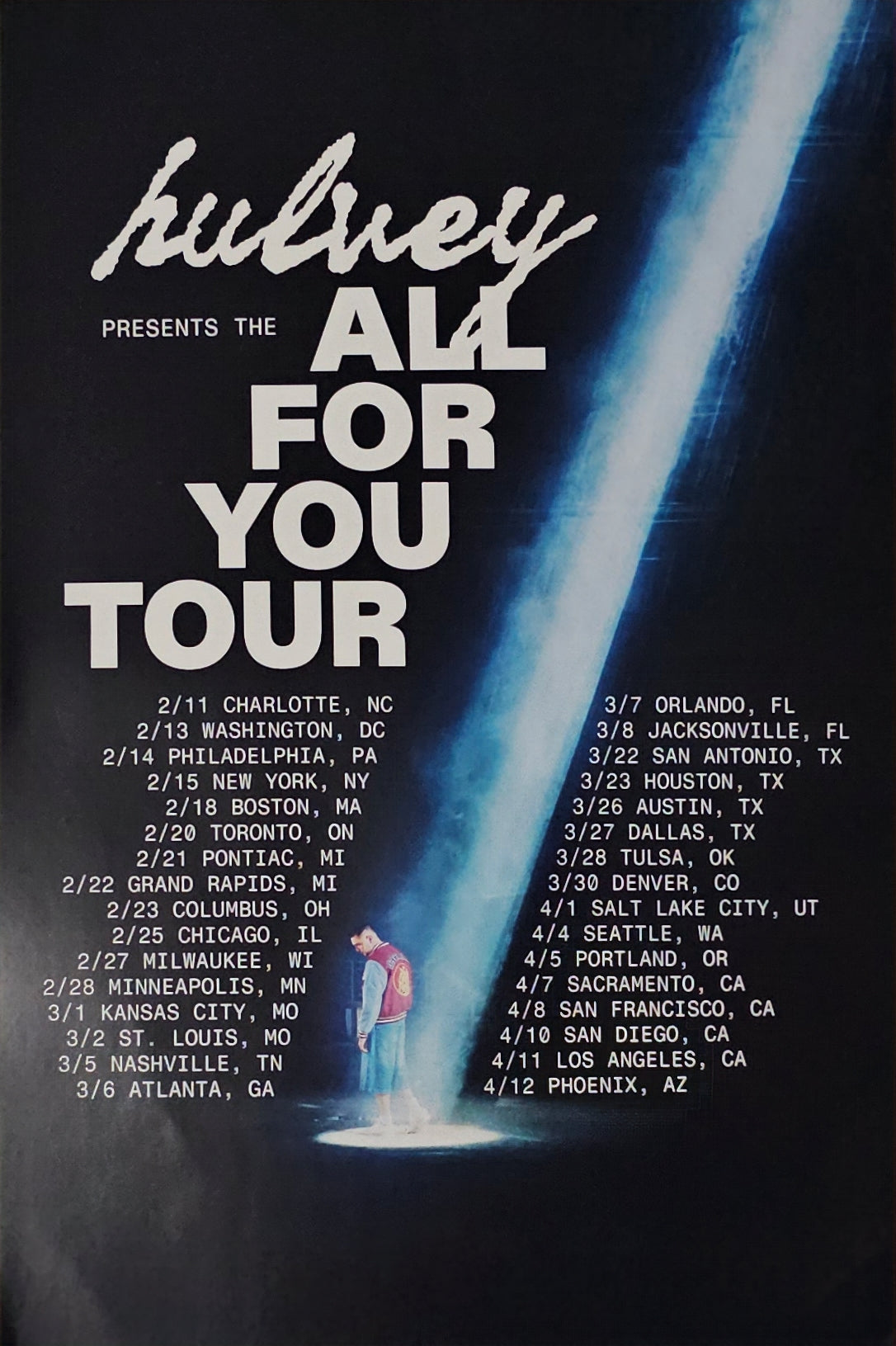 All For You Tour Poster